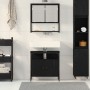 Conjunto de muebles de baño de 2 piezas de en madera ingenierizada de roble negro de , Muebles de baño - Ref: Foro24-3334321,...