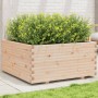 Jardinera madera maciza de pino 100x100x49,5 cm en Macetas y jardineras | Comprar online en Foru.es