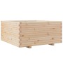 Jardinera madera maciza de pino 100x100x49,5 cm en Macetas y jardineras | Comprar online en Foru.es