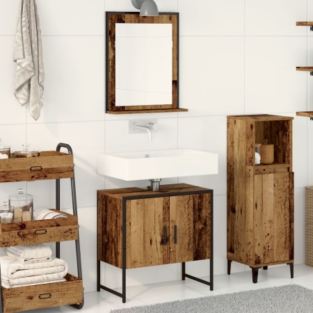 Set de Gabinetes de Baño de 2 Piezas de madera vieja de | Foro24.es | Tu tienda online para hogar, jardín y más Foro24.es