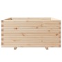 Jardinera madera maciza de pino 100x100x49,5 cm en Macetas y jardineras | Comprar online en Foru.es