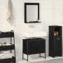 Conjunto de Gabinetes de Baño de 2 Piezas en Madera de Ingeniería Negro Roble de , Muebles de baño - Ref: Foro24-3334329, Pre...