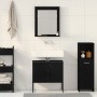 Conjunto de Gabinetes de Baño de 2 Piezas en Madera de Ingeniería Negro Roble de , Muebles de baño - Ref: Foro24-3334329, Pre...