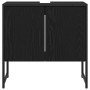 Conjunto de Gabinetes de Baño de 2 Piezas en Madera de Ingeniería Negro Roble de , Muebles de baño - Ref: Foro24-3334329, Pre...