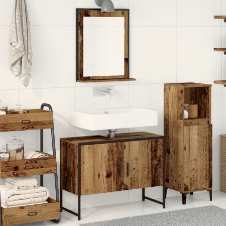 Conjunto de Muebles de Baño de 2 Piezas de madera vieja y madera de ingeniería | Foro24.es | Tu tienda online para hogar, jardín y más Foro24.es