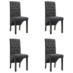 Sillas de comedor giratorias 4 unidades tela gris oscuro en Sillas de comedor | Comprar online en Foru.es