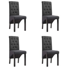 Sillas de comedor giratorias 4 unidades tela gris oscuro en Sillas de comedor | Comprar online en Foru.es