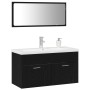 Conjunto de Muebles de Baño de 3 Piezas Roble Negro Madera Resistente de , Muebles de baño - Ref: Foro24-3334339, Precio: 274...