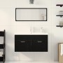 Conjunto de Muebles de Baño de 3 Piezas Roble Negro Madera Resistente de , Muebles de baño - Ref: Foro24-3334339, Precio: 274...