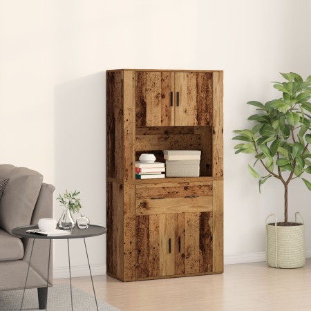 Altillo de Madera Vieja 80x33x150 cm Madera Compensada | Foro24.es | Tu tienda online para hogar, jardín y más Foro24.es