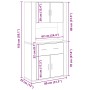 Altillo de Madera Vieja 80x33x150 cm Madera Compensada | Foro24.es | Tu tienda online para hogar, jardín y más Foro24.es