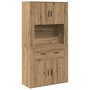 Highboard de Roble Artesanal 80x33x150 cm Madera Sólida | Foro24.es | Tu tienda online para hogar, jardín y más Foro24.es