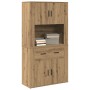 Highboard de Roble Artesanal 80x33x150 cm Madera Sólida | Foro24.es | Tu tienda online para hogar, jardín y más Foro24.es