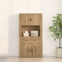Highboard de Roble Artesanal 80x33x150 cm Madera Sólida | Foro24.es | Tu tienda online para hogar, jardín y más Foro24.es