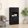Highboard de roble negro 80x33x150 cm - Madera elaborada | Foro24.es | Tu tienda online para hogar, jardín y más Foro24.es