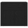 Highboard de roble negro 80x33x150 cm - Madera elaborada | Foro24.es | Tu tienda online para hogar, jardín y más Foro24.es