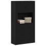 Highboard Roble Negro 80x33x150 cm Madera Elaborada de , Aparadores - Ref: Foro24-3334345, Precio: 180,06 €, Descuento: %