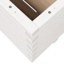 Jardinera madera maciza de pino blanco 100x100x49,5 cm en Macetas y jardineras | Comprar online en Foru.es