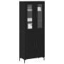 Consola con armario de pared de madera de roble negro de , Aparadores - Ref: Foro24-3334351, Precio: 196,25 €, Descuento: -5%%