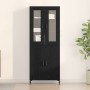 Consola con armario de pared de madera de roble negro de , Aparadores - Ref: Foro24-3334351, Precio: 196,25 €, Descuento: -5%%