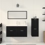 Conjunto de Muebles de Baño de 4 Piezas de Roble Negro y Madera Fabricada de , Muebles de baño - Ref: Foro24-3334353, Precio:...