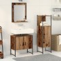 Juego de muebles de baño de 3 piezas en madera vieja y madera compuesta | Foro24.es | Tu tienda online para hogar, jardín y más Foro24.es