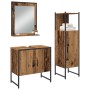 Juego de muebles de baño de 3 piezas en madera vieja y madera compuesta | Foro24.es | Tu tienda online para hogar, jardín y más Foro24.es