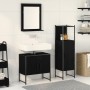 Conjunto de Armario de Baño de 3 Piezas en Madera Ingenierizada Color Negro de , Muebles de baño - Ref: Foro24-3334359, Preci...