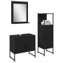 Conjunto de Armario de Baño de 3 Piezas en Madera Ingenierizada Color Negro de , Muebles de baño - Ref: Foro24-3334359, Preci...