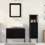 Conjunto de Armario de Baño de 3 Piezas en Madera Ingenierizada Color Negro de , Muebles de baño - Ref: Foro24-3334359, Preci...