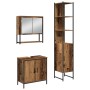Conjunto de Muebles de Baño de 3 Piezas en Madera Vieja y Madera Ingienierizada de , Muebles de baño - Ref: Foro24-3334360, P...