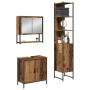 Conjunto de Muebles de Baño de 3 Piezas en Madera Vieja y Madera Ingienierizada de , Muebles de baño - Ref: Foro24-3334360, P...