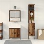 Conjunto de Muebles de Baño de 3 Piezas en Madera Vieja y Madera Ingienierizada de , Muebles de baño - Ref: Foro24-3334360, P...