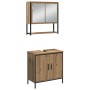 Juego de Muebles de Baño de 3 Piezas de en Madera de Roble Artisan de , Muebles de baño - Ref: Foro24-3334361, Precio: 180,69...