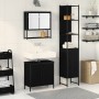 Conjunto de Muebles de Baño de 3 Piezas en Madera Elaborada de Roble Negro | Foro24.es | Tu tienda online para hogar, jardín y más Foro24.es