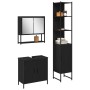 Conjunto de Muebles de Baño de 3 Piezas en Madera Elaborada de Roble Negro | Foro24.es | Tu tienda online para hogar, jardín y más Foro24.es