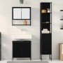 Conjunto de Muebles de Baño de 3 Piezas en Madera Elaborada de Roble Negro | Foro24.es | Tu tienda online para hogar, jardín y más Foro24.es