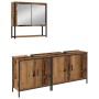 Conjunto de Muebles de Baño de 3 Piezas de en Madera Vieja de Madera Ingenierizada de , Muebles de baño - Ref: Foro24-3334364...