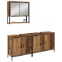 Conjunto de Muebles de Baño de 3 Piezas de en Madera Vieja de Madera Ingenierizada de , Muebles de baño - Ref: Foro24-3334364...