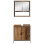 Conjunto de Muebles de Baño de 3 Piezas de en Madera Vieja de Madera Ingenierizada de , Muebles de baño - Ref: Foro24-3334364...