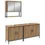 Conjunto de Muebles de Baño de 3 Piezas en Roble Artisan de Madera Ingenierizada de , Muebles de baño - Ref: Foro24-3334365, ...