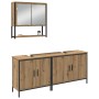 Conjunto de Muebles de Baño de 3 Piezas en Roble Artisan de Madera Ingenierizada de , Muebles de baño - Ref: Foro24-3334365, ...