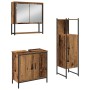 Conjunto de Muebles de Baño de 3 Piezas en Madera Vieja y Madera Ingenierizada de , Muebles de baño - Ref: Foro24-3334367, Pr...