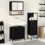 Juego de Muebles de Baño de 3 Piezas en Madera Ingenierizada Negra de de , Muebles de baño - Ref: Foro24-3334369, Precio: 158...