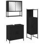 Juego de Muebles de Baño de 3 Piezas en Madera Ingenierizada Negra de de , Muebles de baño - Ref: Foro24-3334369, Precio: 158...