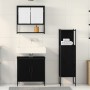 Juego de Muebles de Baño de 3 Piezas en Madera Ingenierizada Negra de de , Muebles de baño - Ref: Foro24-3334369, Precio: 158...