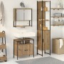 Set de Muebles de Baño de 3 Piezas en Madera de Roble Artesanal de , Muebles de baño - Ref: Foro24-3334371, Precio: 167,88 €,...