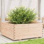 Jardinera madera maciza de pino 110x110x49,5 cm en Macetas y jardineras | Comprar online en Foru.es