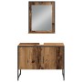 Conjunto de Muebles de Baño de 3 Piezas de en Madera Vieja | Foro24.es | Tu tienda online para hogar, jardín y más Foro24.es