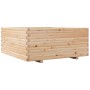 Jardinera madera maciza de pino 110x110x49,5 cm en Macetas y jardineras | Comprar online en Foru.es